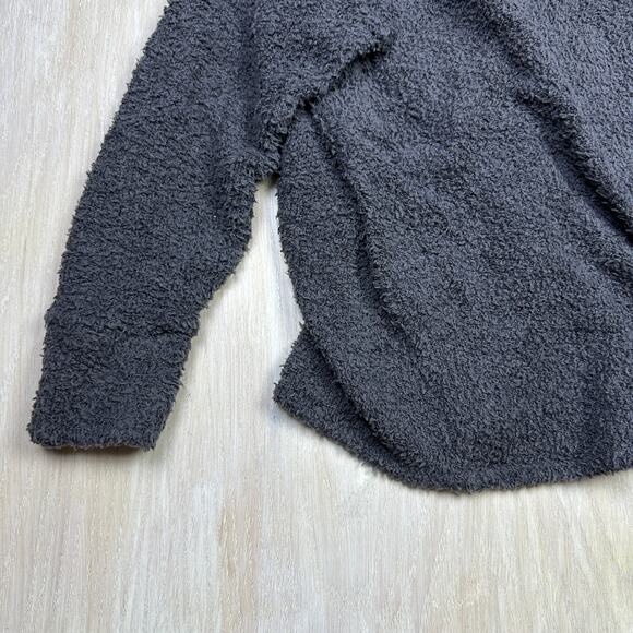 Beyond Yoga Gray Waterfall Draped Open Front Casual Cardigan Sweater Small - Picture 15 of 16